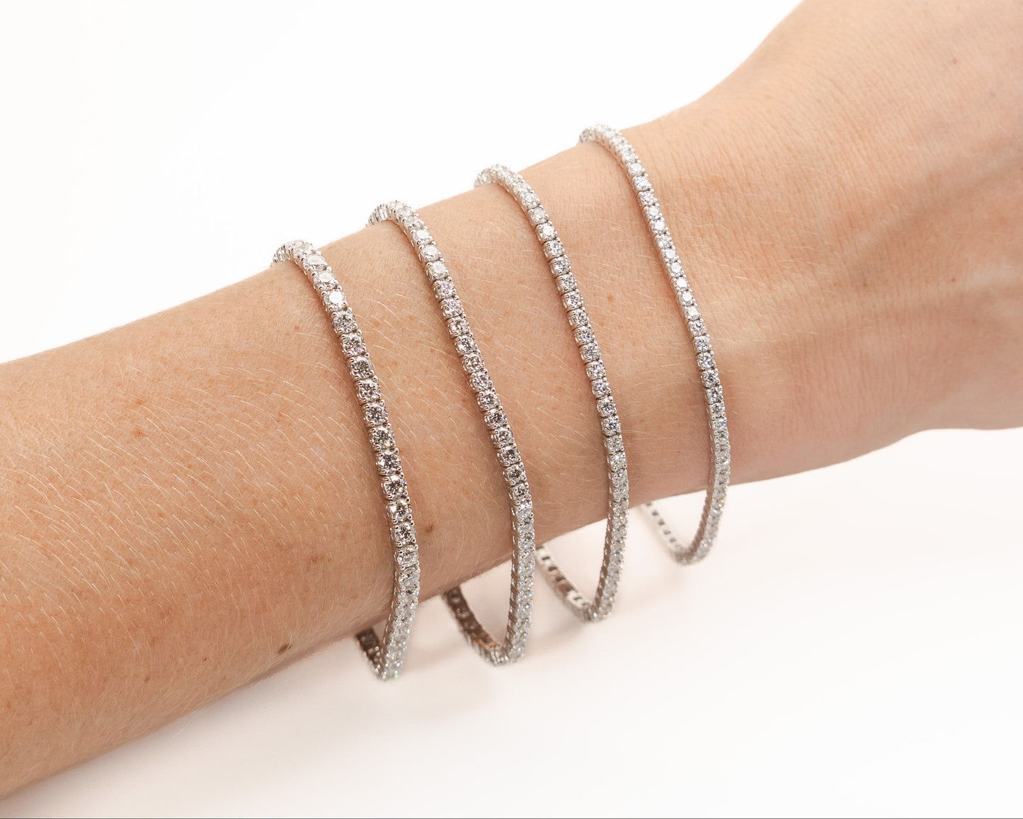 2.5-2.75 ct tw Tennis Bracelet - Lab-Grown in 14k White Gold