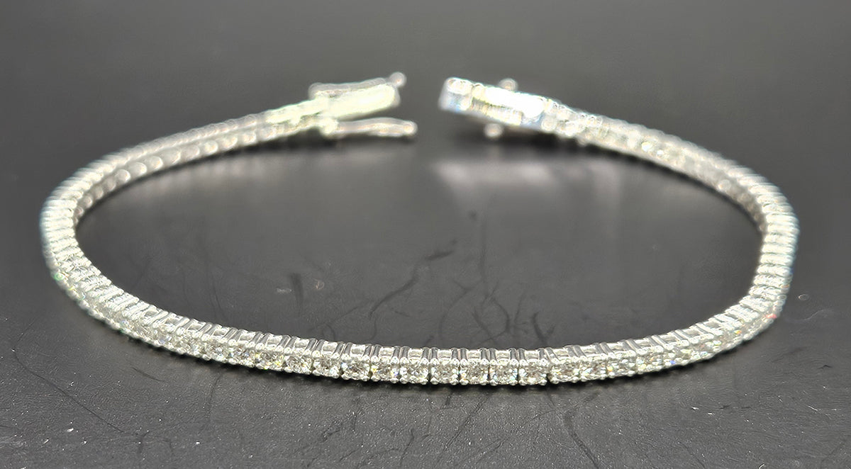 2.5-2.75 ct tw Tennis Bracelet - Lab-Grown in 14k White Gold