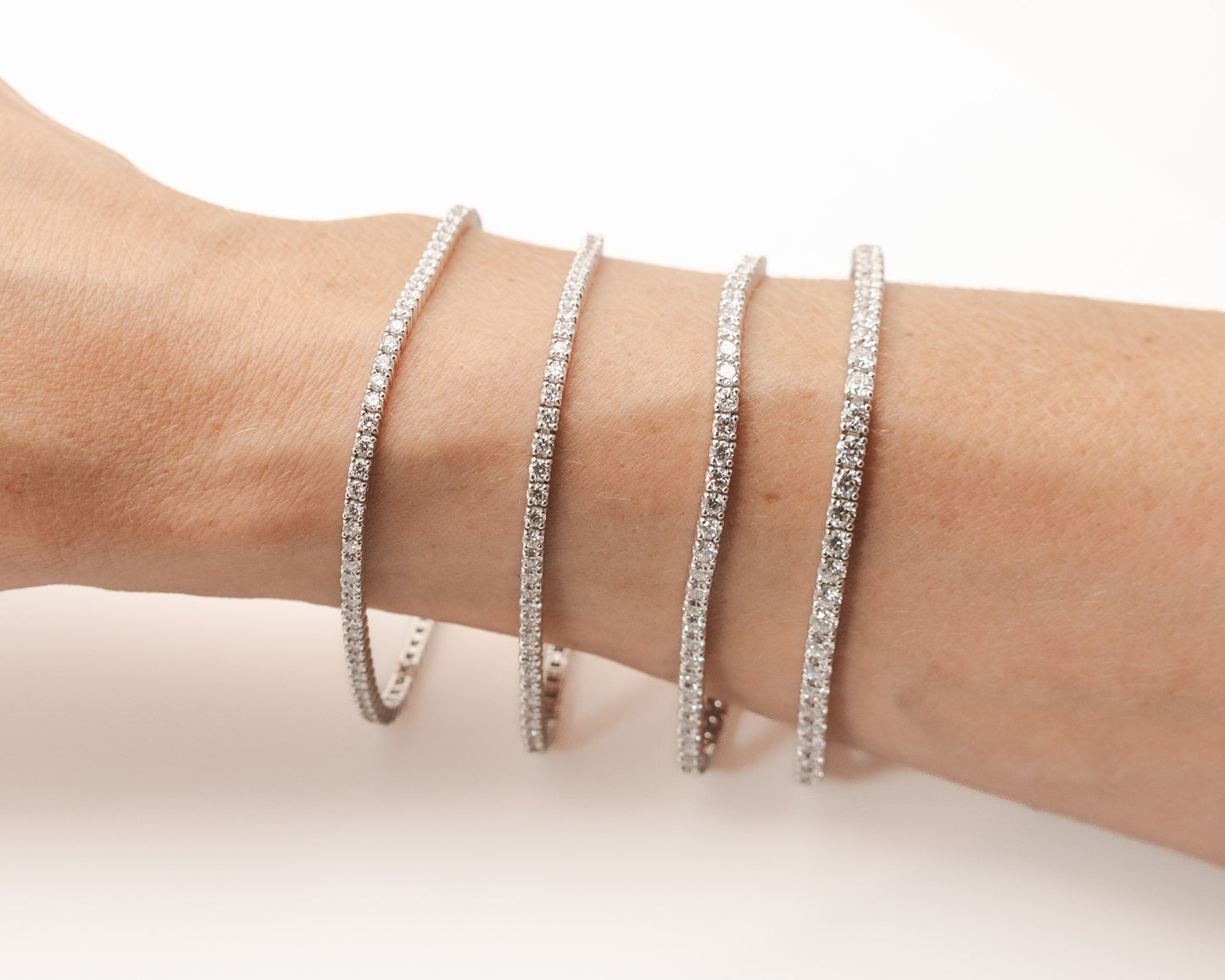 2.5-2.75 ct tw Tennis Bracelet - Lab-Grown in 14k White Gold