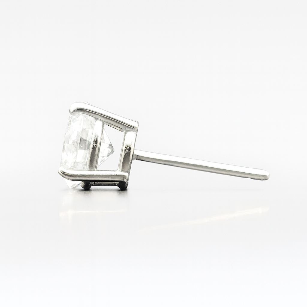 2 ct tw Lab Grown Diamond Basket Stud Earrings